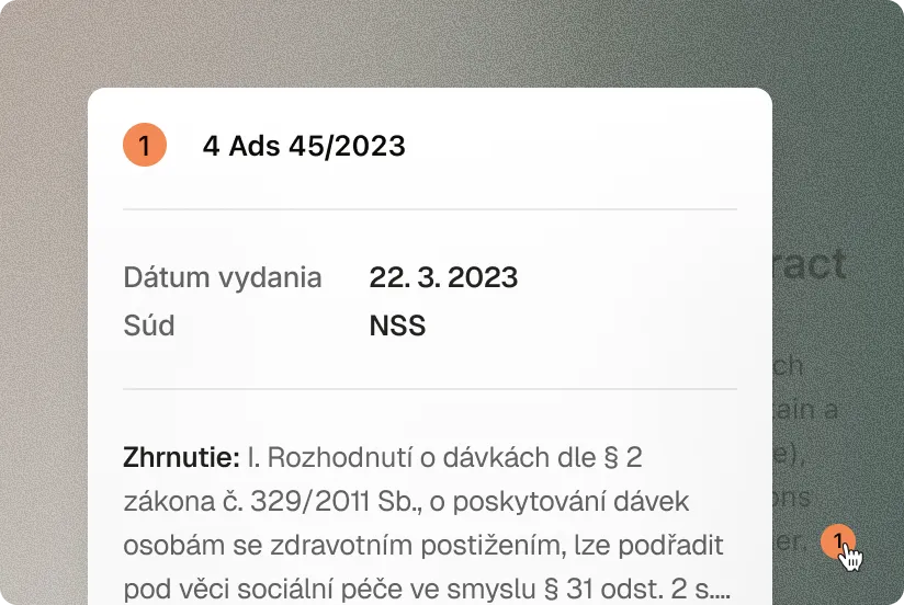 Výsledek právní rešerše v Praktiku