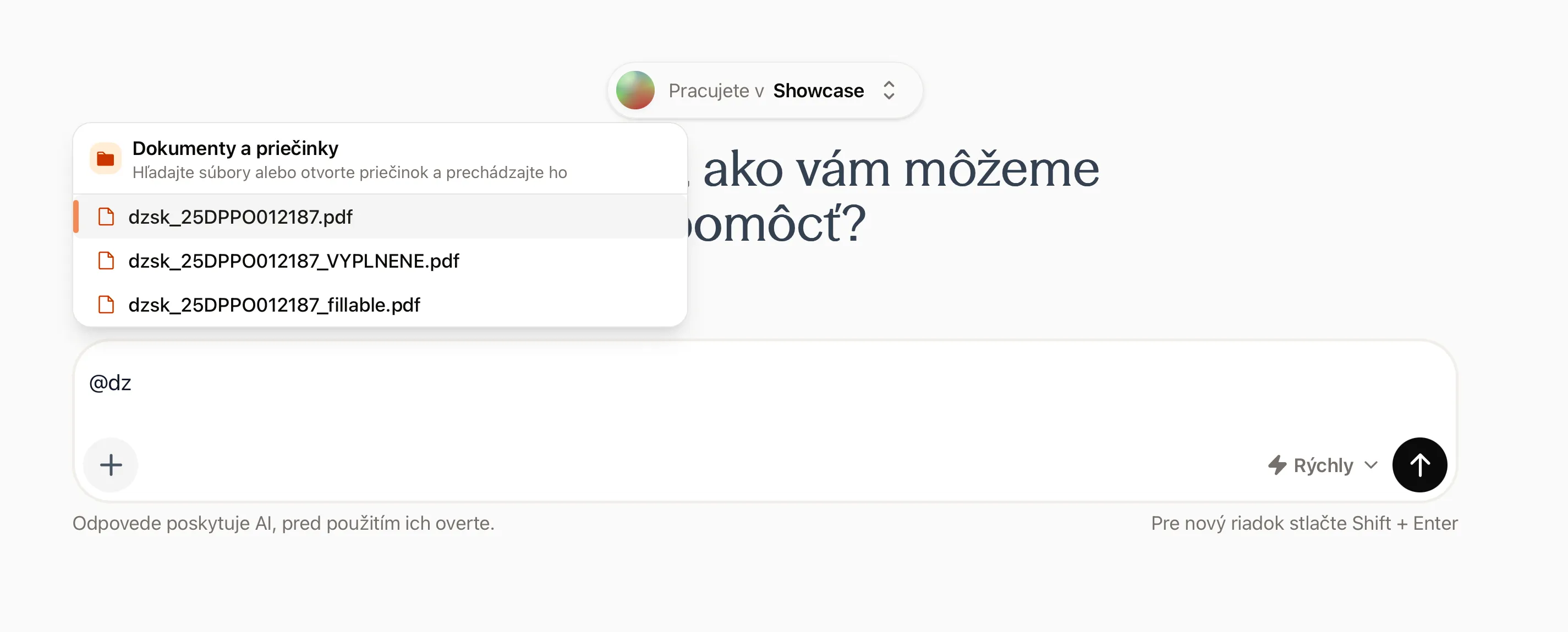 Výber projektových dokumentov