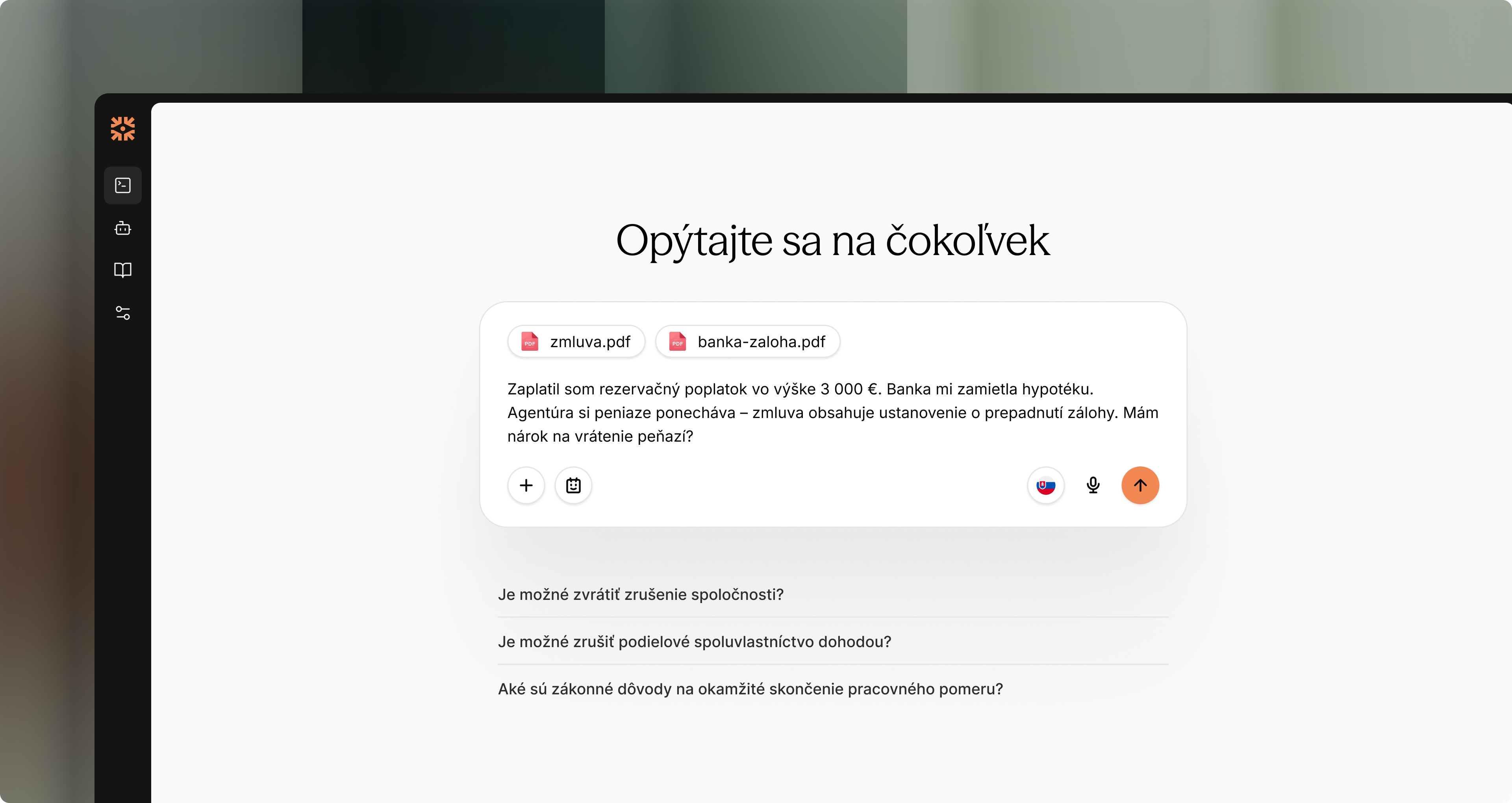 Chat s právnymi zdrojmi