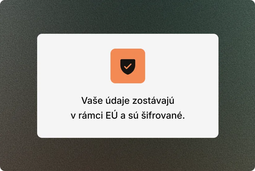 Vaše firemné údaje pod maximálnou ochranou