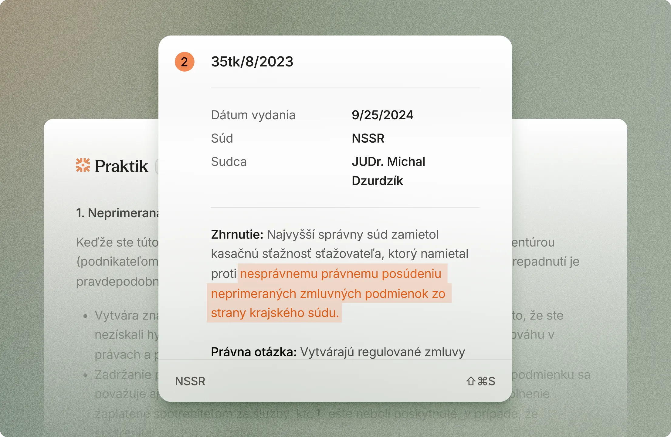 Legal chat preview