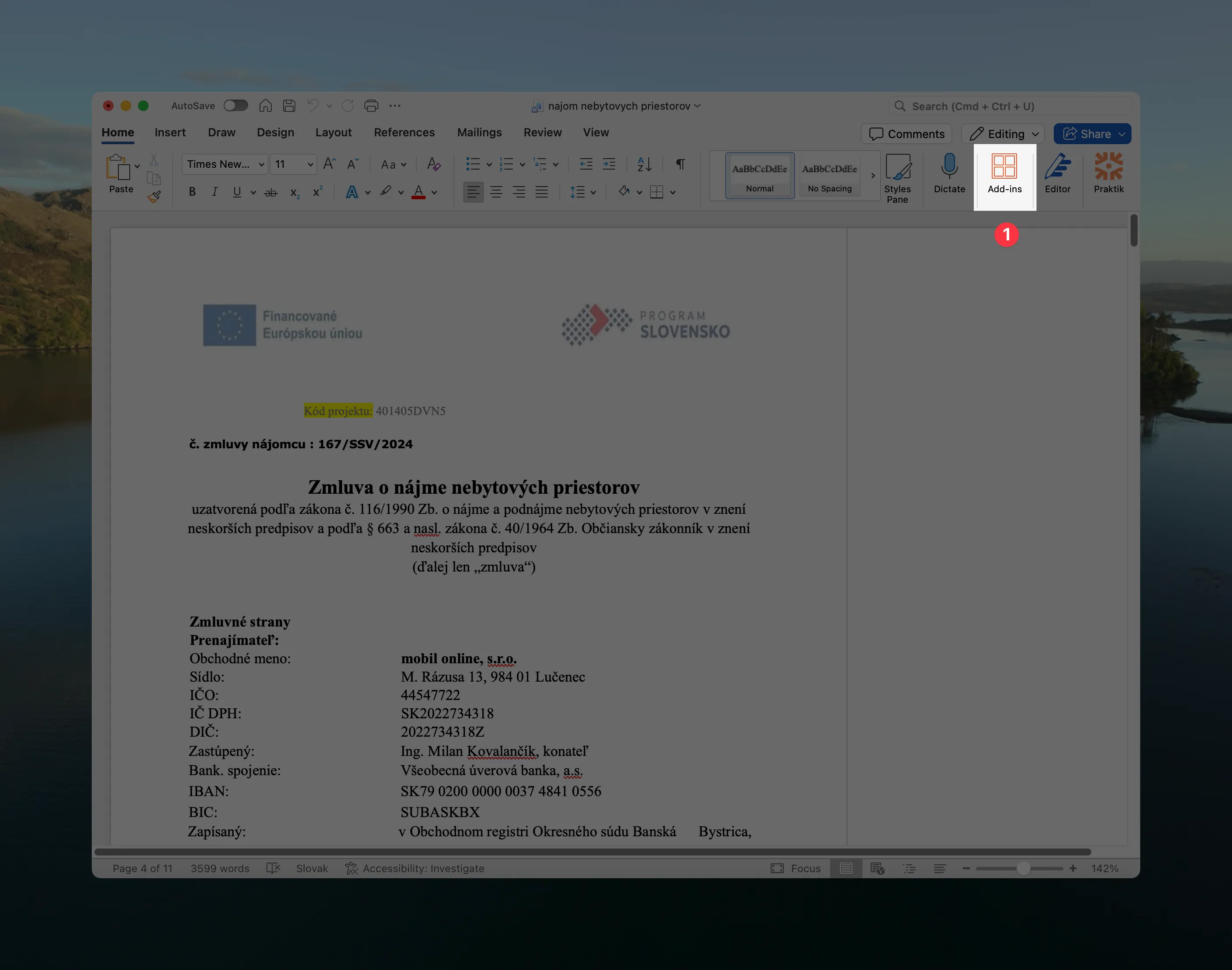 Navigácia do doplnkov