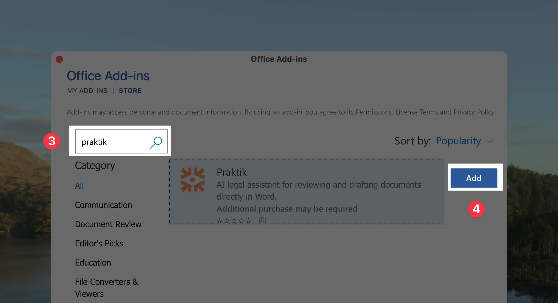 Vyhľadávanie a pridanie Praktik.ai