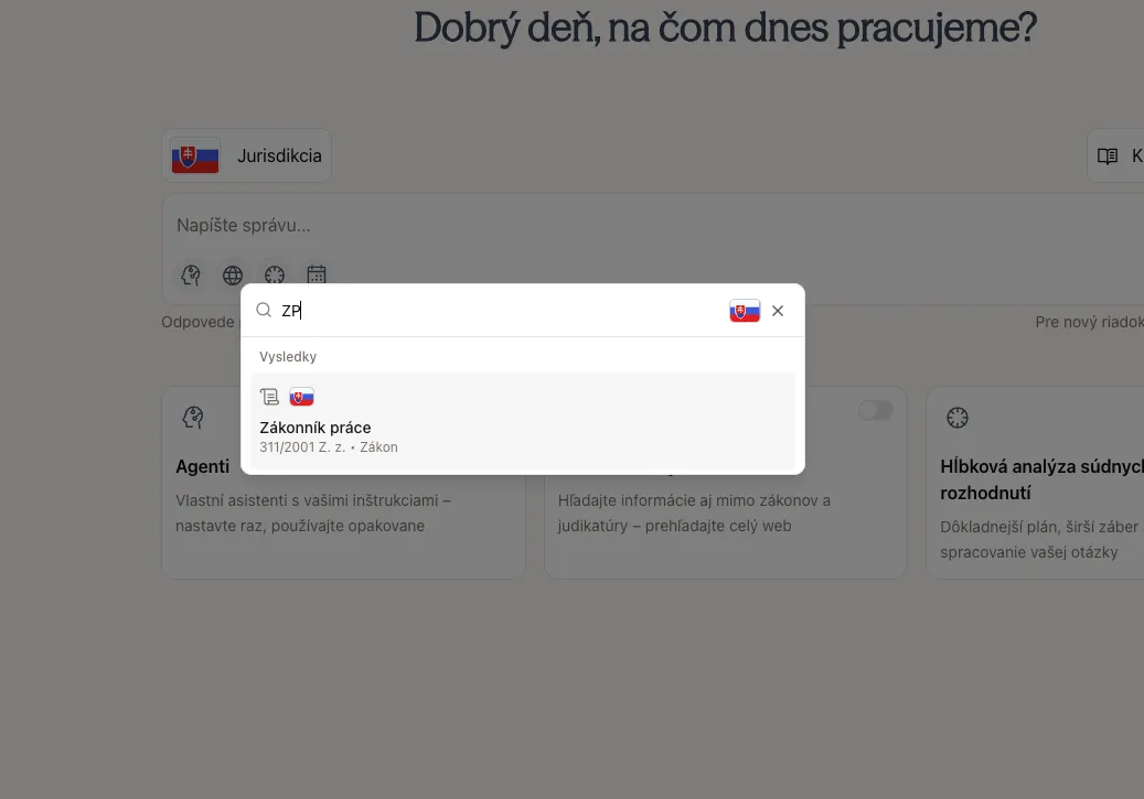 Výsledky legislativy v rychlém vyhledávání s výběrem jurisdikce