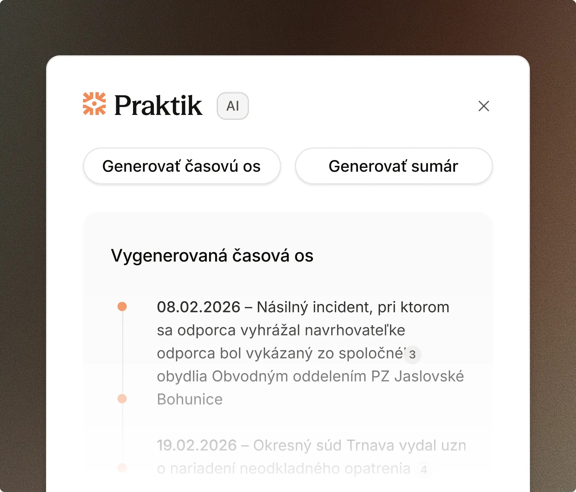 Run an AI action on selected text