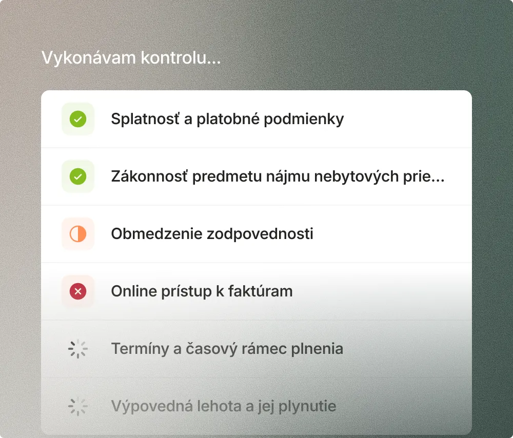 View results with a link to the contract