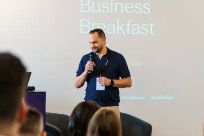 Prezentácia Praktik na LegalTech Business Breakfast