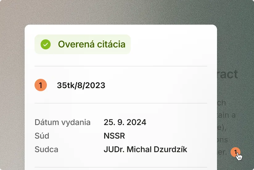 Žiadne vymyslené rozsudky v podaniach