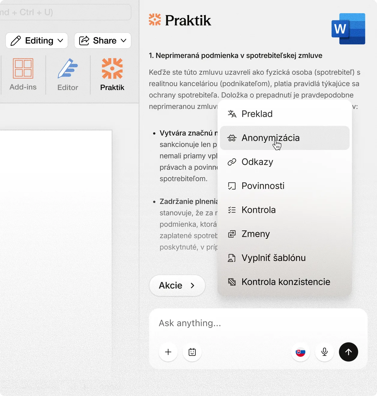 Word add-in preview